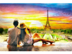 Картина по номерам 22х30см. "Влюблённые на закате" 16цв. (Арт. Х-3988)