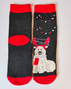 Носки НГ р.35-40 "New Year's magic" Медведь