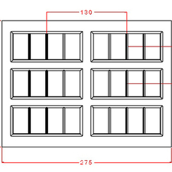 934 | Форма для шоколадных изделий "Дубайская мини" (275*205 мм)