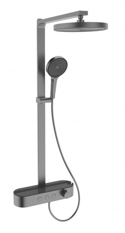 25010-G Душевая система с термостатом  (ГРАФИТ) ViEiR (3/1шт)