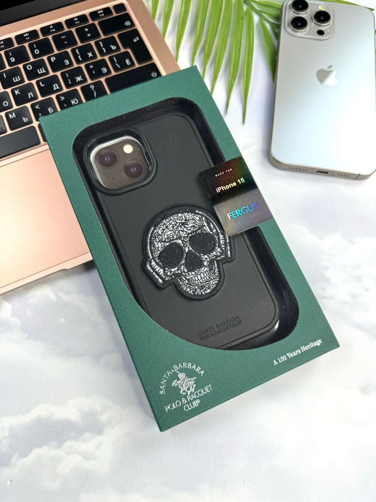 Чехол для iPhone Skull Black