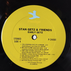 Винтажная виниловая пластинка LP Stan Getz and Friends Early (USA 1979)