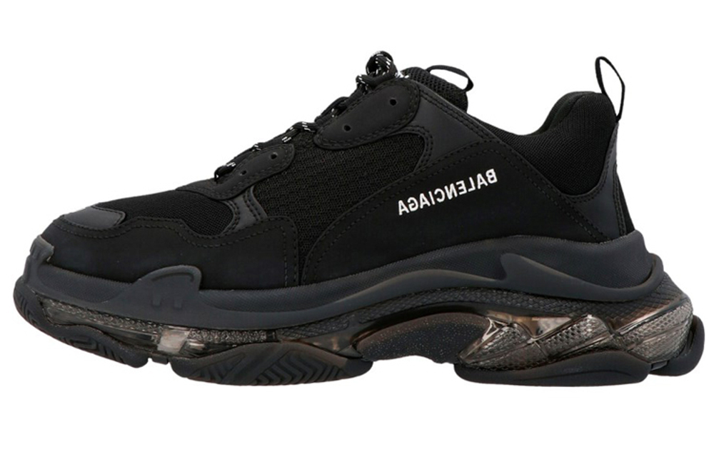 Balenciaga Balenciaga Triple S old version of wear-resistant, comfortable, non-slip, breathable, lightweight, low-cut daddy shoes men's black