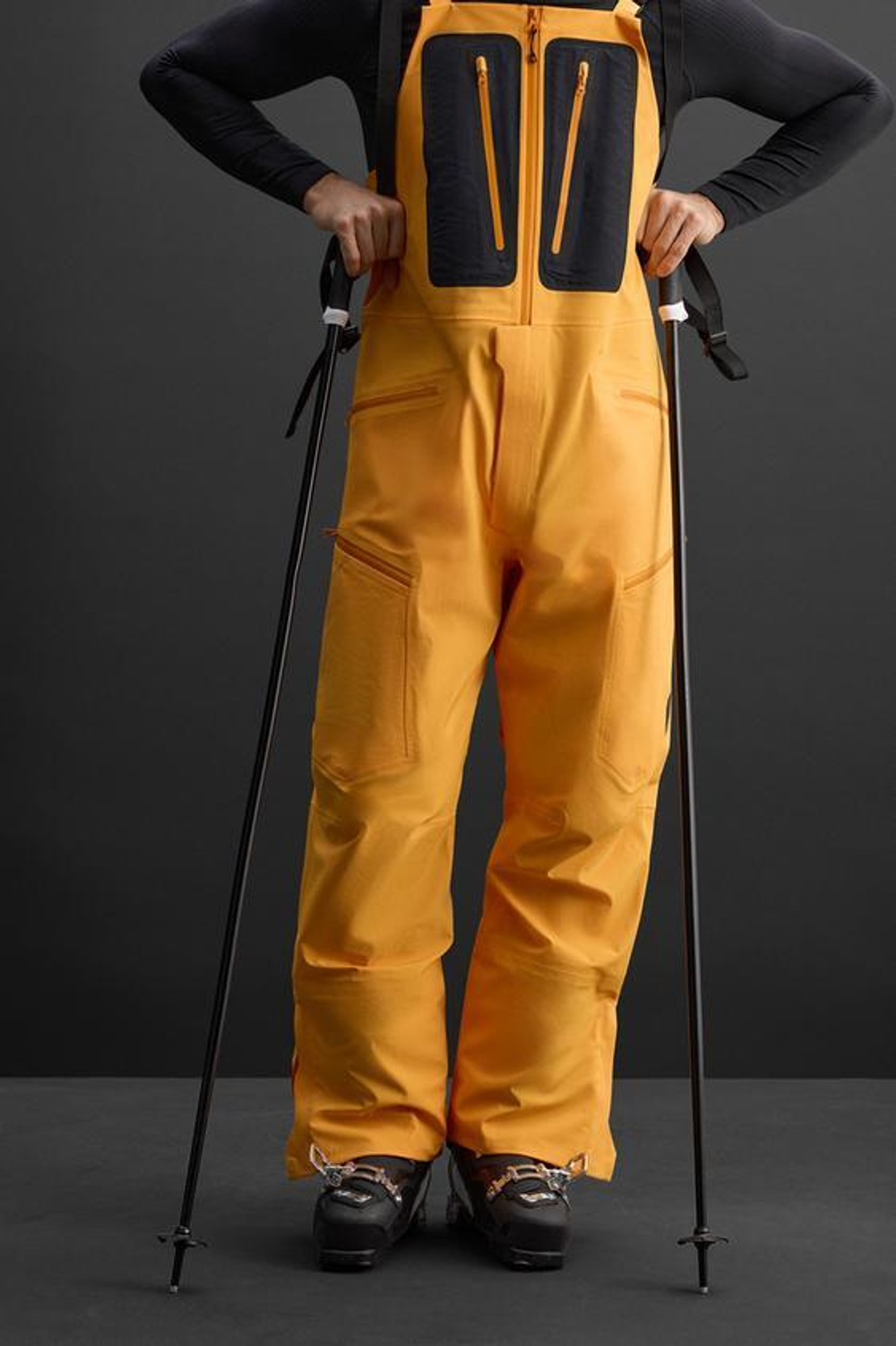 ZARA НЕПРОМОКАЕМЫЙ ЛЫЖНЫЙ КОМБИНЕЗОН, ЖЕЛТЫЙ