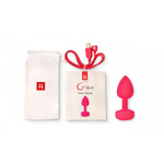Маленькая дизайнерская анальная пробка с вибрацией Fun Toys Gplug - розовая