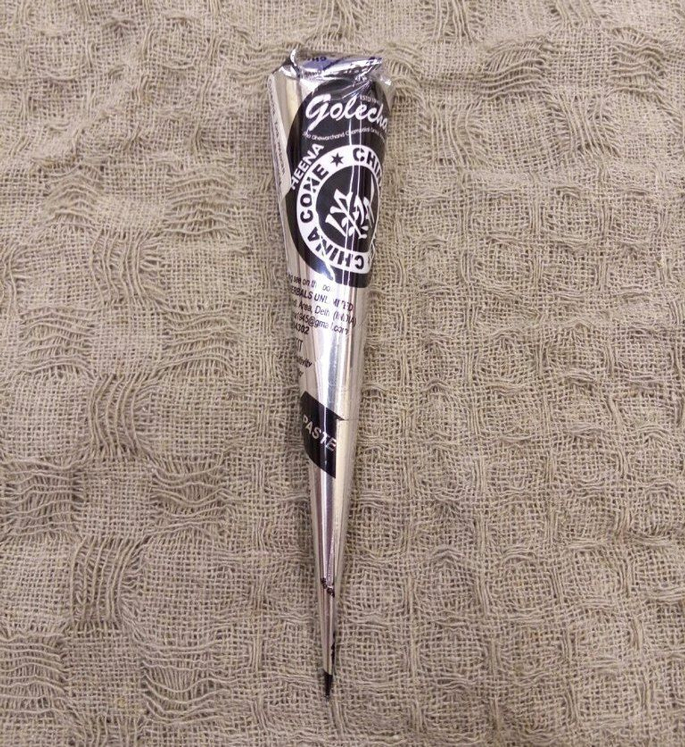 Golecha. Хна мягкий конус черная жидкая для биотату