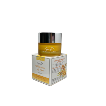 Маска для губ Petitfee Oil Blossom ночная с облепиховым маслом Sea Buckthorn Oil Lip Mask 15 г