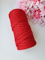 White our polyester cord 5 mm