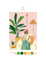 Picturesque day of Vision. Coloring Book