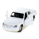 Модель ин. мет. "ГАЗ-31105 Волга" 12см, двери, багаж, белый, коробка 3110-12-WH (Технопарк)