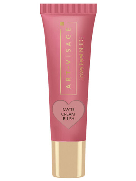 Art-Visage Румяна для лица Love.Feel.Nude, кремовые, матовые, тон №431, Холодный розовый, 12 мл