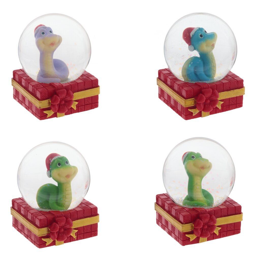 GAEM Фигурка декоративная в стекл шаре "Змея", D 6 см, L6,5 W6,5 H9 см, 4в.