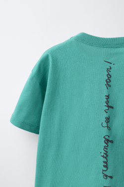 ZARA ФУТБОЛКА «МОРОЖЕНОЕ И ПАРУСНИКИ» ISABELLE VANDEPLASSCHE ©, ЗЕЛЕНЫЙ