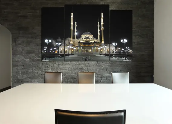 Модульная картина "Мечеть «Сердце Чечни»"