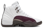 A Ma Maniére x Jordan Air Jordan 12 "White" non-slip wear-resistant high-top middle-high-top high-top high-top retro basketball shoes women's white wine red