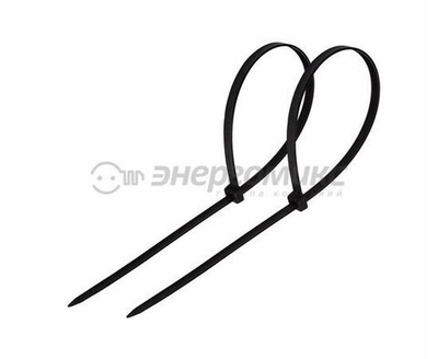 Хомуты кабельные Rexant нейлон 4.8 250 мм, 100 шт, черные (07-0251-5)