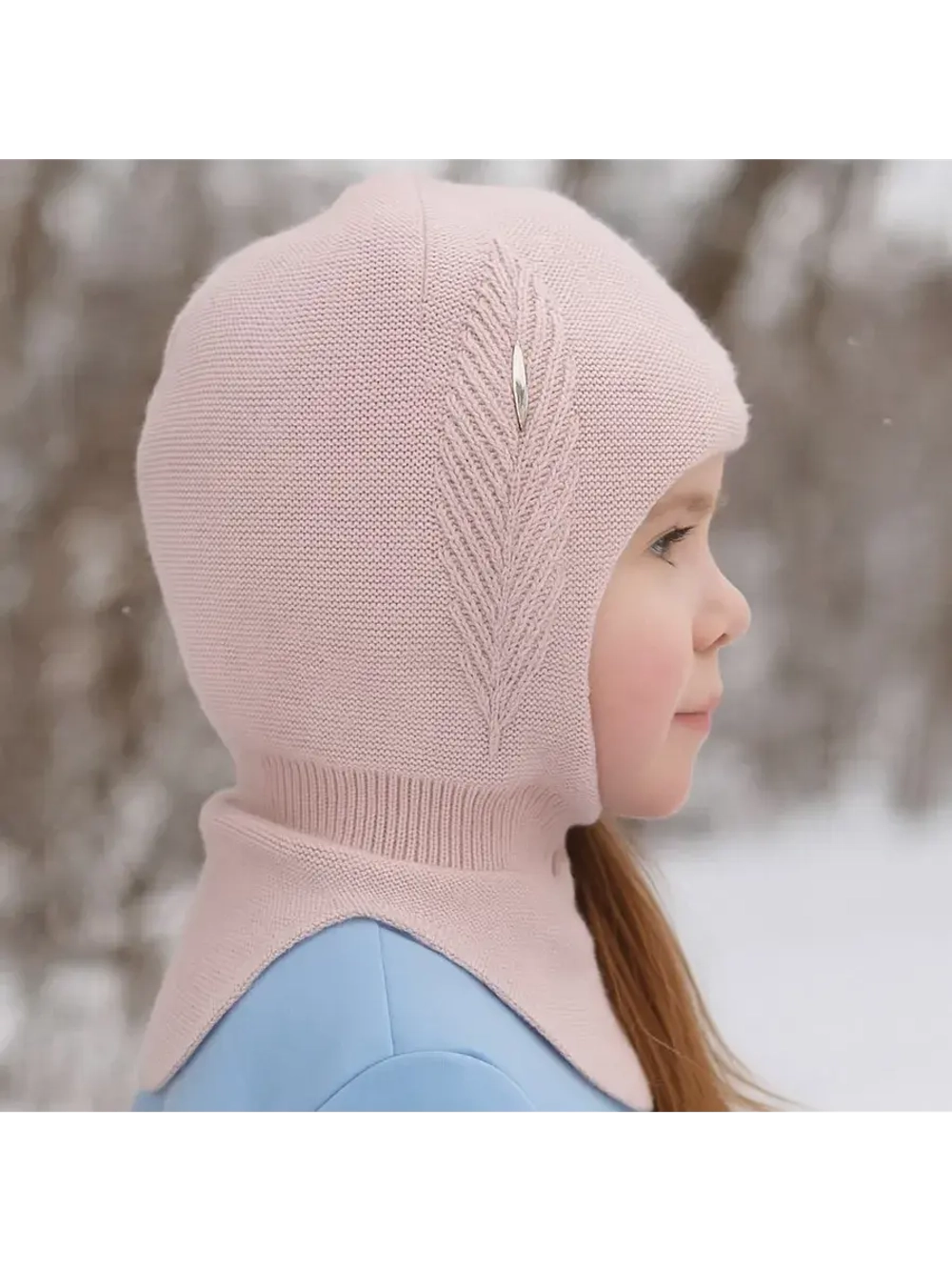 Шапка-шлем для девочки.