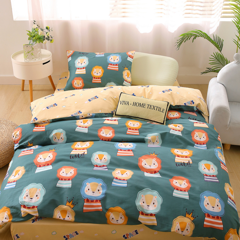 Комплект постельного белья на резинке Сатин Люкс KIDS 100% хлопок CDKR046