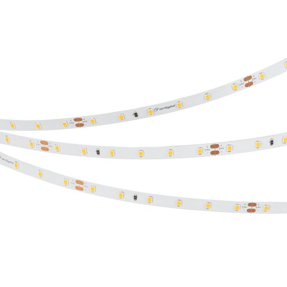 Светодиодная лента Arlight 8W/m 60Led/m 2835SMD теплый белый 5M UL-A60-8mm 24V Warm2700 042284