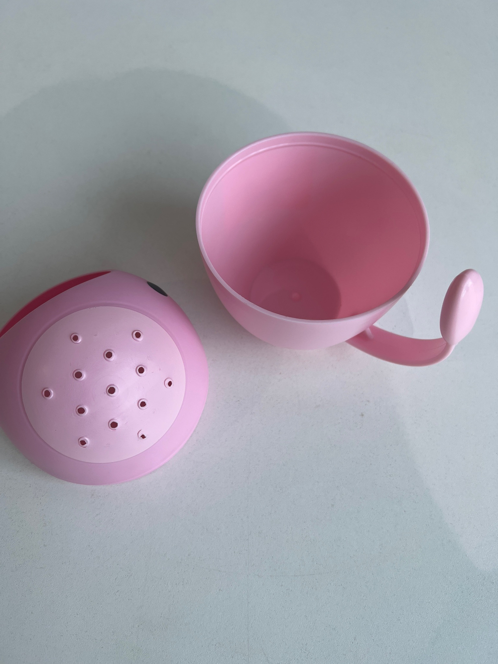 Ковш для купания и мытья головы, детский банный ковшик, хозяйственный «Кит», 400 мл., цвет розовый