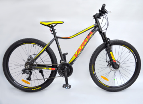Вело 26" VARMA BENIT 660DA р.18 черый-красный 21 ск., ал.