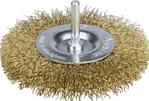 STAYER ″PROFESSIONAL″. Щетка дисковая для дрели, витая латунированная стальная проволока 0,3мм, 75мм