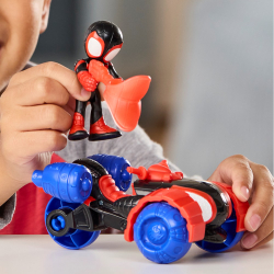 Hasbro SPIDEY i super-kumple - Транспортное средство Майлза "Spin" Моралеса Techno-Racer + фигурка G2460