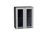 Шкаф верхний с 2-мя остекленными дверцами Глетчер