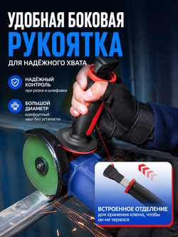 УШМ аккумуляторная (болгарка) NANWEI NW-A8162, 20 В, 2×6 Ач, в кейсе