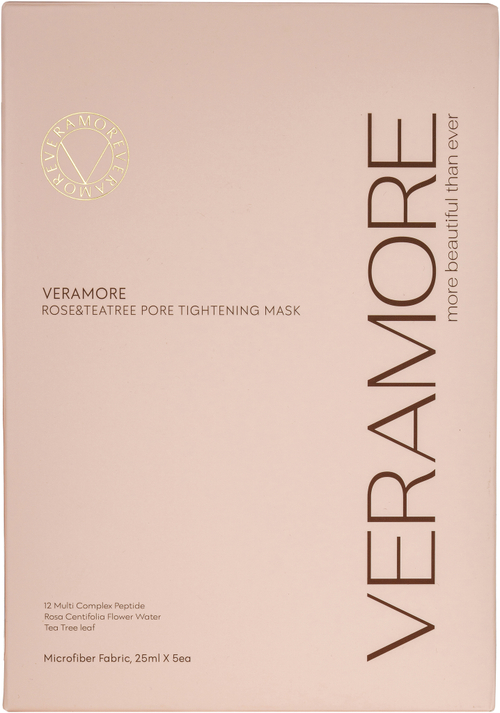 VERAMORE Маска для лица успокаивающая поросуживающая - Rose&Tea Tree Pore Tightening Mask, 25мл.
