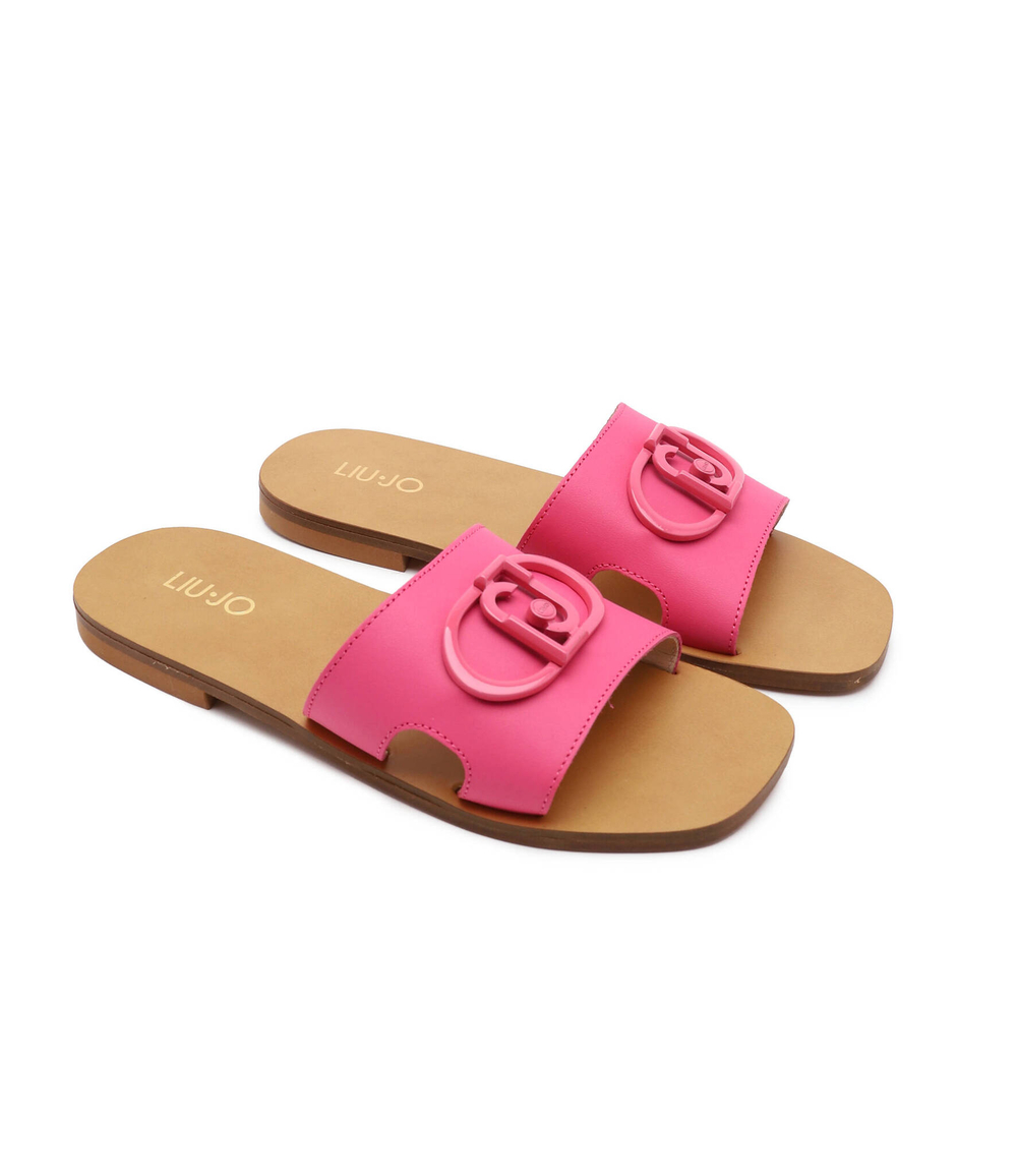 Кожаные шлепанцы Liu Jo - розовый(SA3151 P0102)