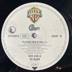 Винтажная виниловая пластинка LP Chicago Hard Habit To Break, Please Hold On (Germany 1984) Maxi Single 45 RPM