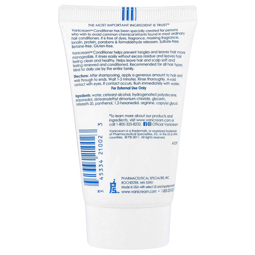 Vanicream, кондиционер, для чувствительной кожи, без отдушки, 59 мл (2 жидк. унции)