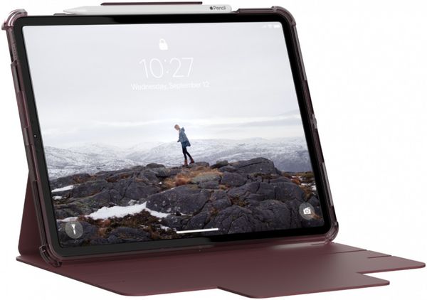 Чехол UAG Lucent для iPad Pro 12.9" (5th Gen, 2021), баклажан/розовый (Aubergine/Dusty Rose)