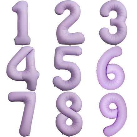Цифры 102 см "Матовая Лаванда" слим (slim)