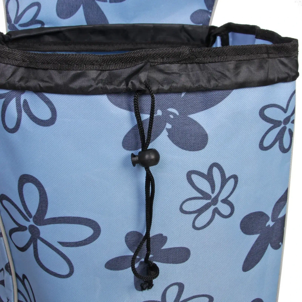 Тележка хозяйственная с сумкой (93*30*34см, колеса 16см,грузоподъемность до 30 кг) Синяя