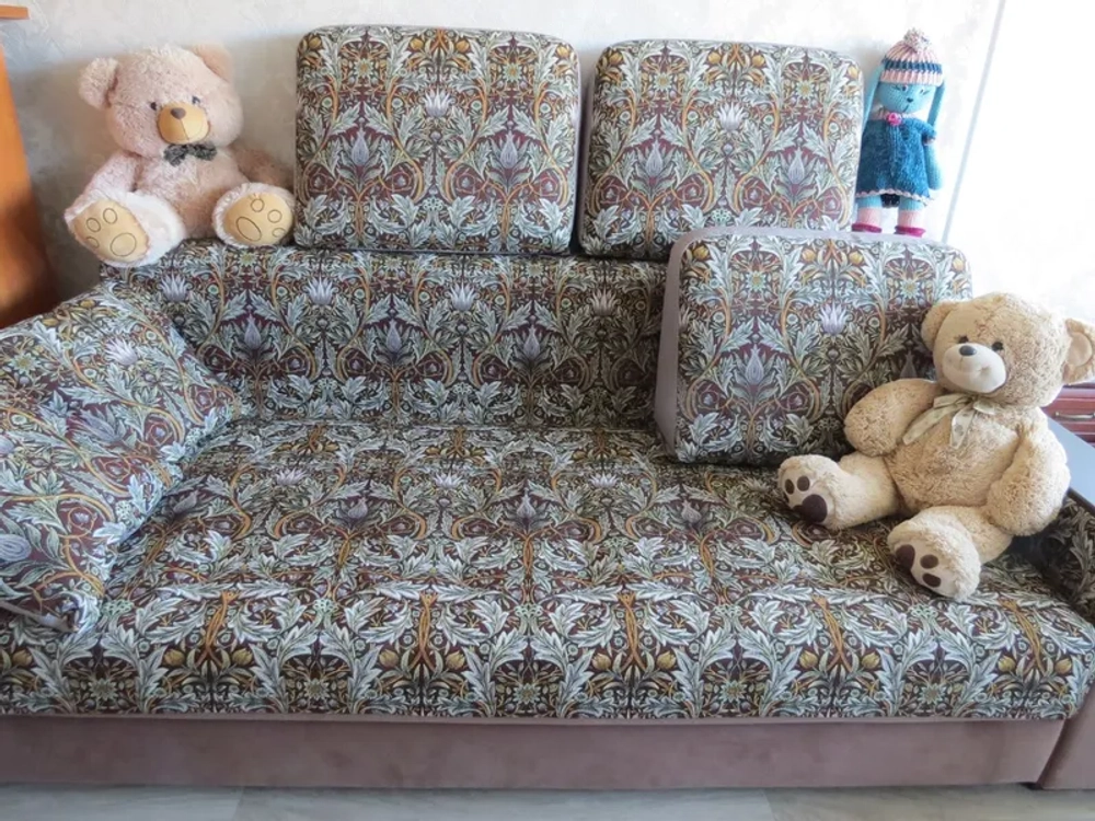 Гобеленовая ткань Ноктюрн коричневый 175 см