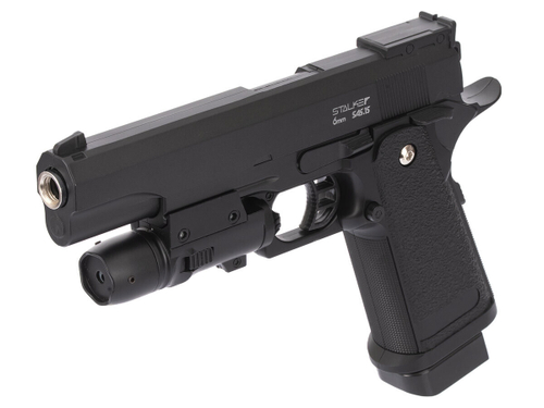 Пистолет пневматический Stalker SA5.1S Spring (Hi-Capa 5.1) +ПБС +ЛЦУ (SA-3307151S)