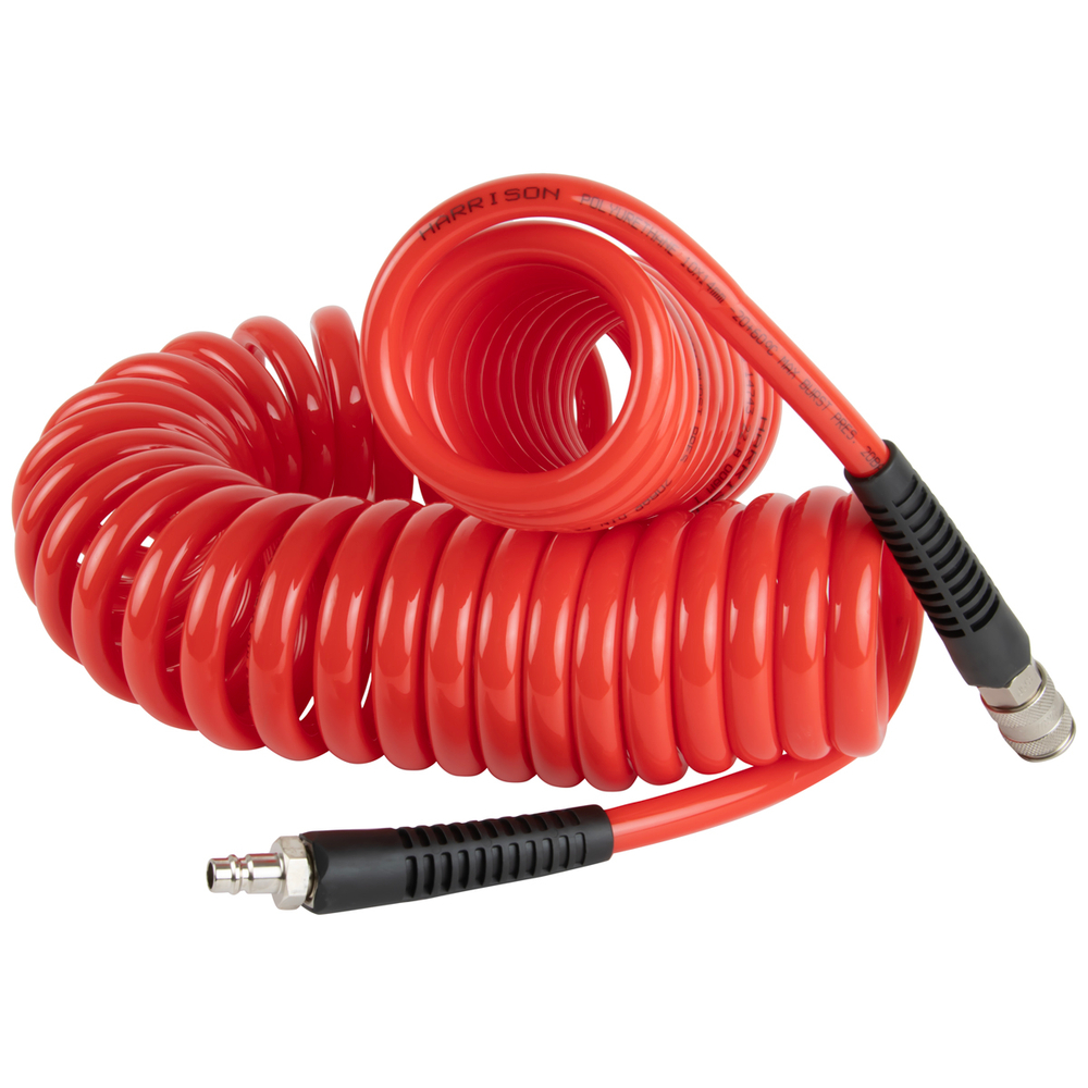 HRS-221010 Шланг пневматический спиральный Harrison с БРС, 10 м, 10х14 мм
