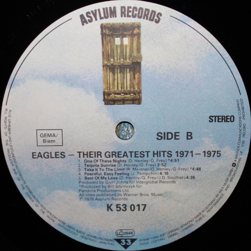 Eagles / Their Greatest Hits 1971-1975 (LP)