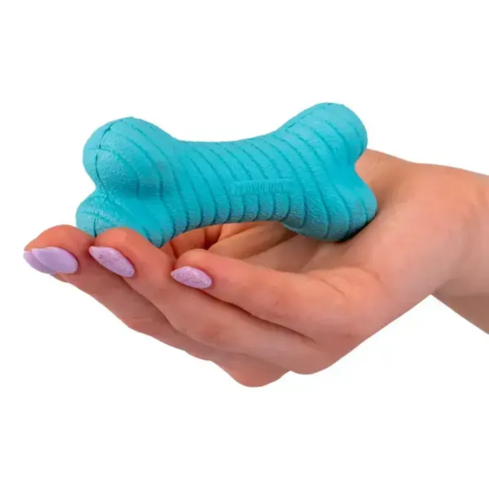 Двухслойная жевательная косточка Playology DUAL LAYER BONE для собак мелких пород с ароматом арахиса, маленькая, цвет голубой Двухслойная жевательная косточка Playology DUAL LAYER BONE для собак мелких пород с ароматом арахиса, маленькая, цвет голубой