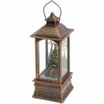 Сувенир с подсветкой «Фонарь с ёлочкой» 5,3*5,3*12,5 см (3хAG13)