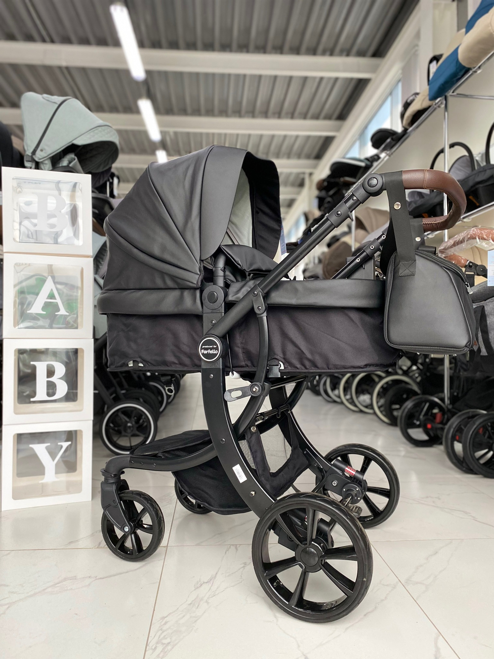 Коляска трансформер Aimile Original Autumn (Парижская ночь / Parisian Night, арт. AA-1)