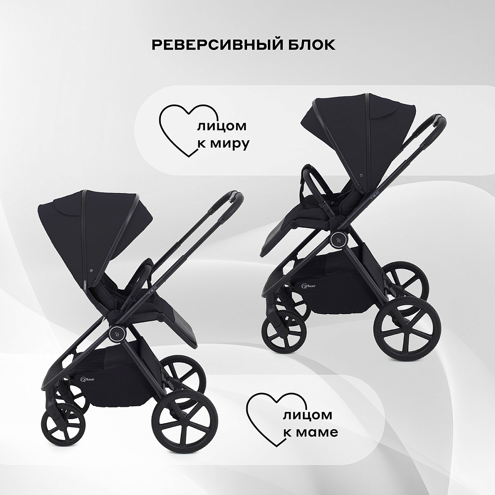 Детская коляска Rant Teo 2 в 1 Black