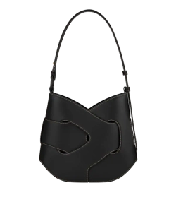 POLENE СУМКА NODDE HOBO, ЧЕРНЫЙ