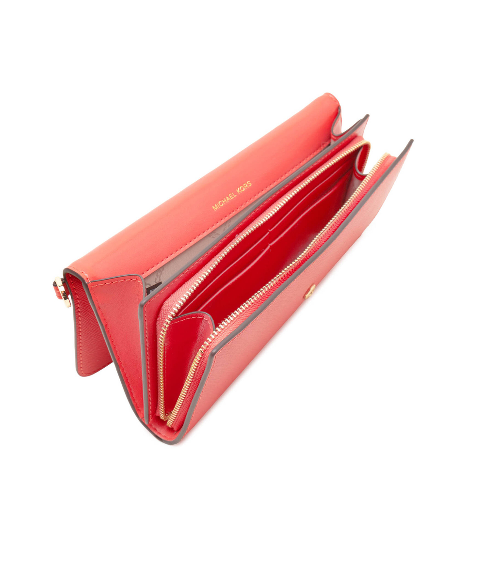 Кожаный клатч Michael Kors - лососевый(32S4GJ6C9L)