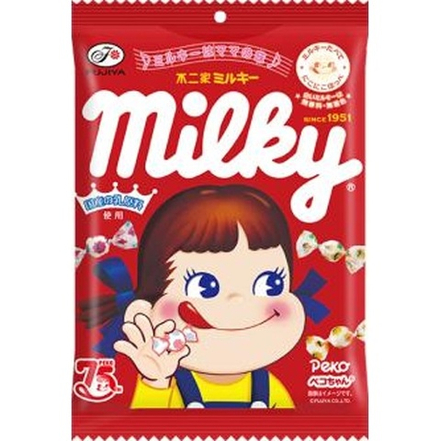 Ириски мягкие сливочные Milky Fujiya, пакет 42 гр. 1/6
