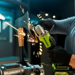 Угловая шлифовальная машина акк. Greenworks GD24AG, 24V, б/щет, 125 мм, 10500 об/мин,1x8Ач,ЗУ,кор (3200207CUH)