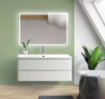 Тумба с раковиной BelBagno ALBANO 2C 120 Bianco Lucido