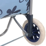 Тележка хозяйственная с сумкой (93*30*34см, колеса 16см,грузоподъемность до 30 кг) Синяя